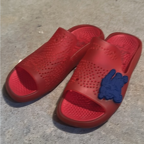 Burberry Women's red and Blue Sandals slide rubber - Picture 7 of 8